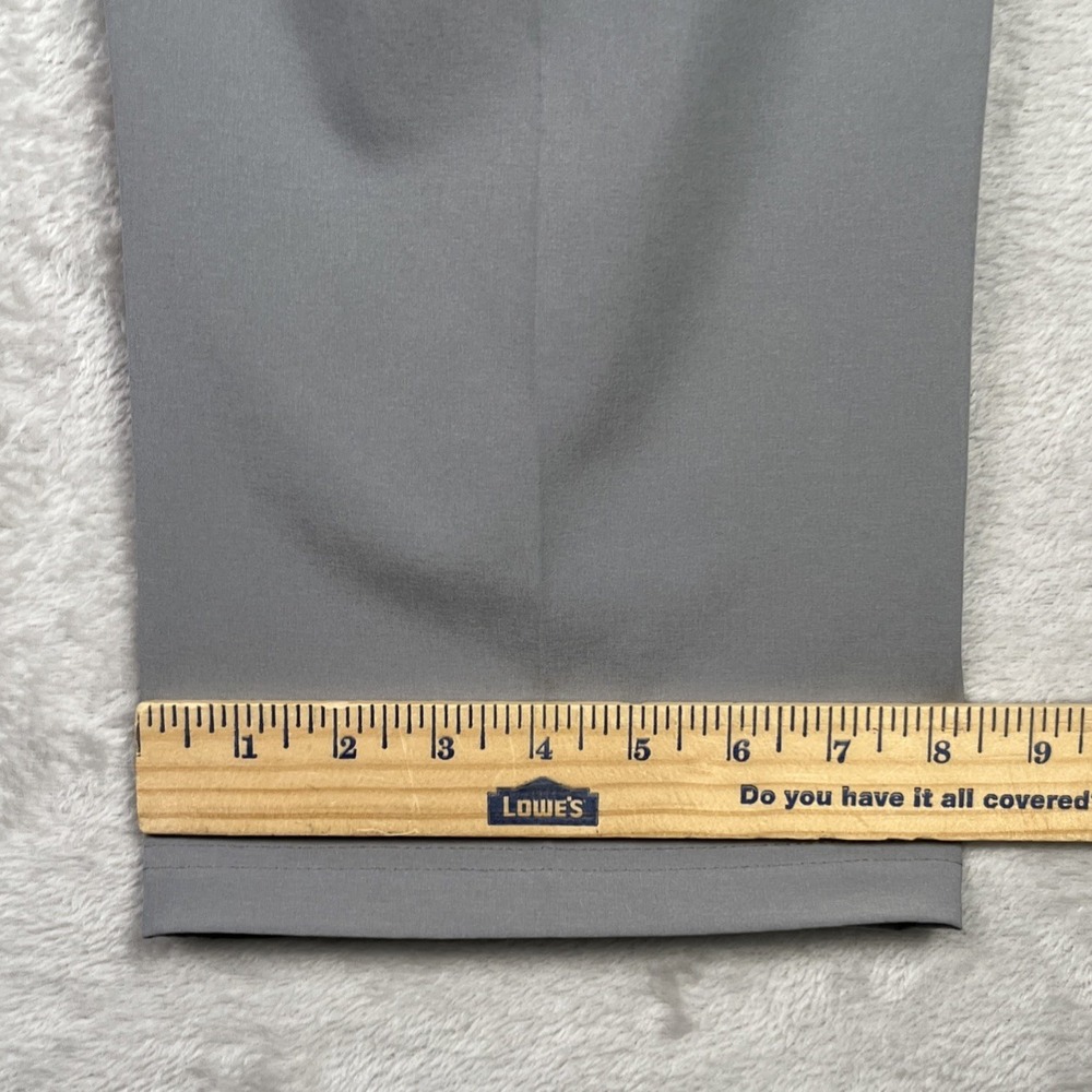 Izod Men's‎ Golf Pants 38x32 Gray Stretch Flat Front Logo Performance Light Grey - Picture 10 of 10